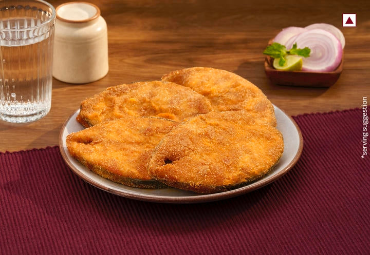 Black Pomfret Small - Curry Cut With Head (1kg)